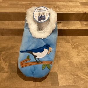 Snoozies Simply Pairables ”Blue Bird” Slippers Size 9/10 NWT